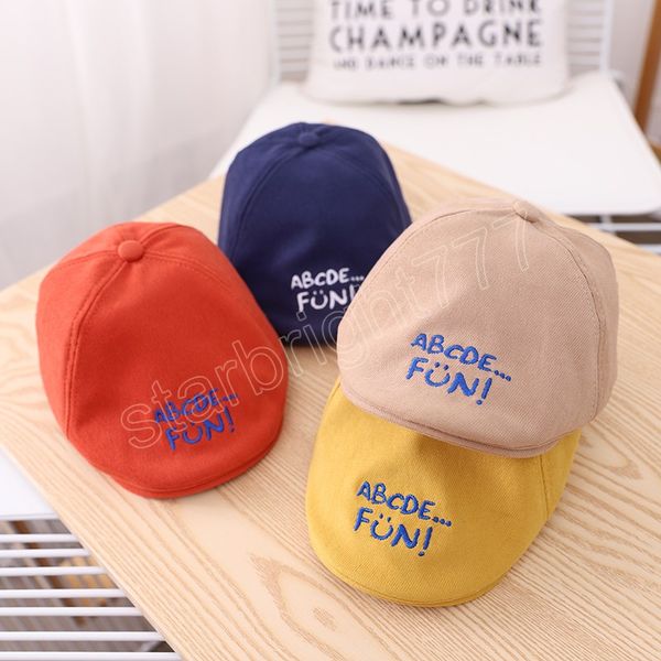 baby hat fashion boys berets solid color letter prints 1-3 years kids sun hats soft cotton children cap, Yellow
baby hat fashion boys berets solid color letter prints 1-3 years kids sun hats soft cotton children cap, Yellow