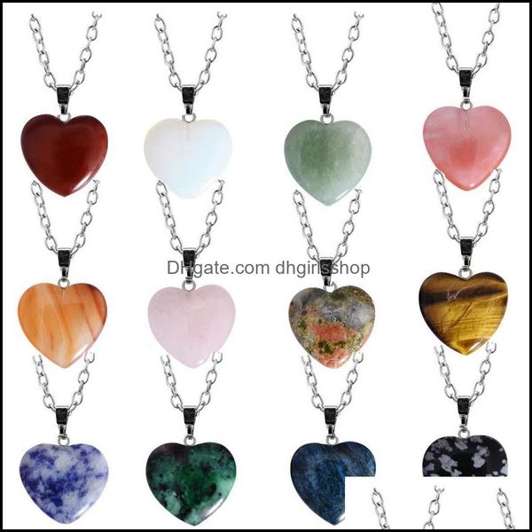 pendant necklaces natural crystal stone necklace creative heart shaped gemstone pink fashion accessory gift with chain 20 dhgirlsshop dhkor, Silver
pendant necklaces natural crystal stone necklace creative heart shaped gemstone pink fashion accessory gift with chain 20 dhgirlsshop dhkor, Silver