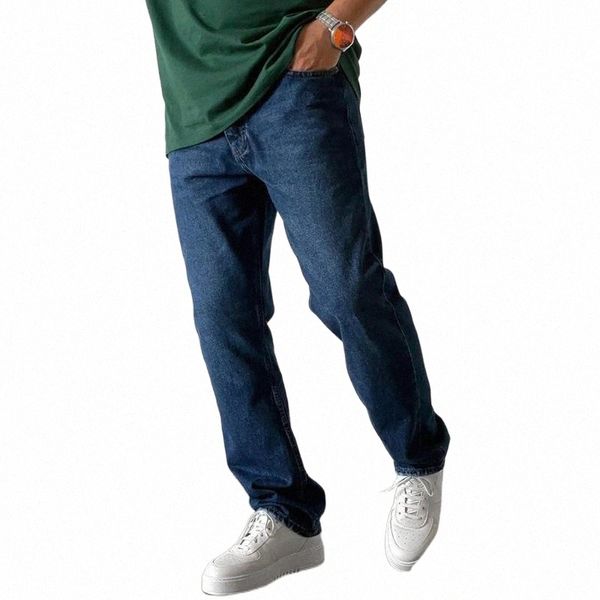 men's jeans cotton pockets straight polyester men four seasons denim casual solid classic pants basic bottom full length p3o4#, Blue
men's jeans cotton pockets straight polyester men four seasons denim casual solid classic pants basic bottom full length p3o4#, Blue
