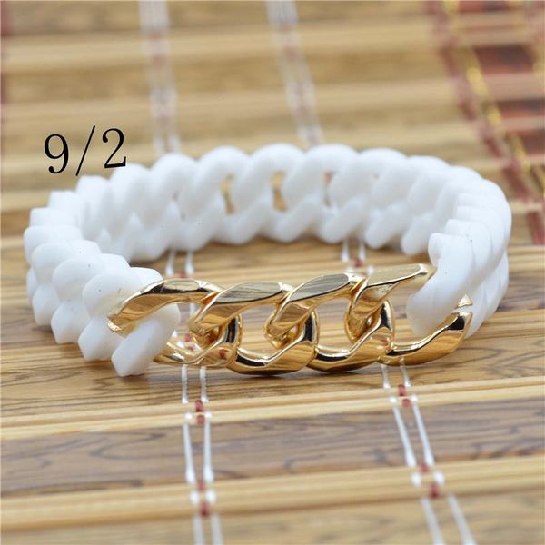 hangzhi simple cuban strand chain titanium steel silicone twist energy bracelet 11 colors for women girls men jewelry, Black
hangzhi simple cuban strand chain titanium steel silicone twist energy bracelet 11 colors for women girls men jewelry, Black