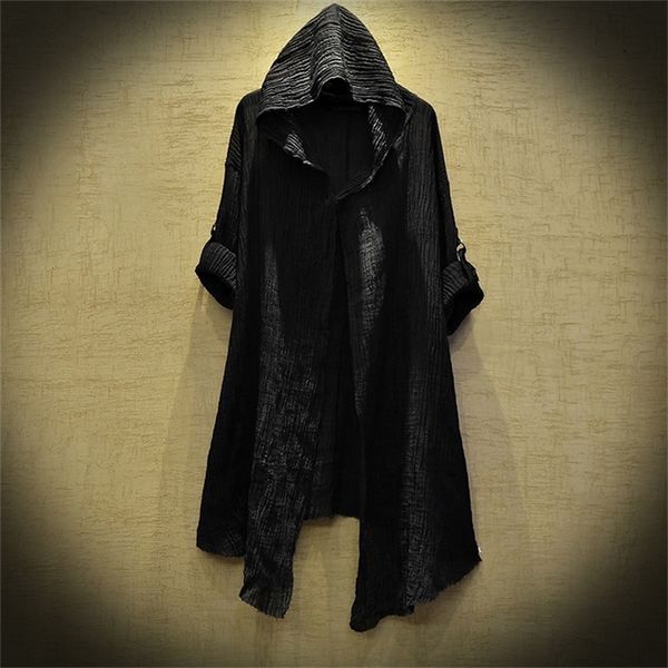 translucent linen cloak thin trench men gothic long coat stranger things mysterious dustcoat men cardigan spring summer jacket 220818, Tan;black
translucent linen cloak thin trench men gothic long coat stranger things mysterious dustcoat men cardigan spring summer jacket 220818, Tan;black