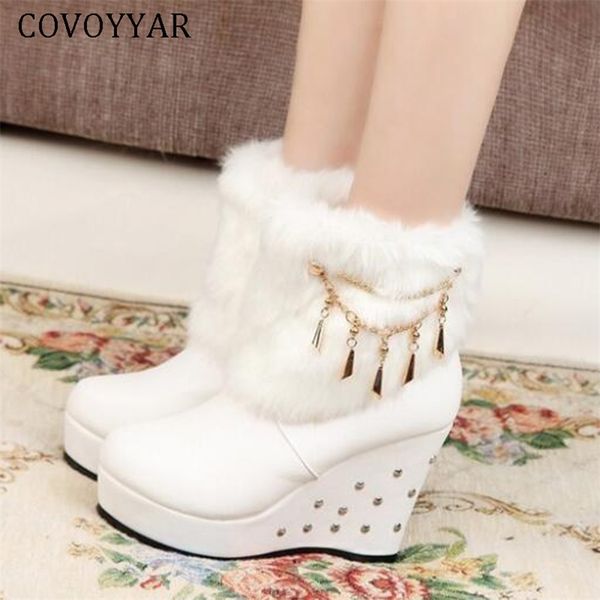 covoyyar wedge women boots beaded winter women shoes platform warm fur shoes woman ankle white snow boots wbs4015 200916, Black
covoyyar wedge women boots beaded winter women shoes platform warm fur shoes woman ankle white snow boots wbs4015 200916, Black