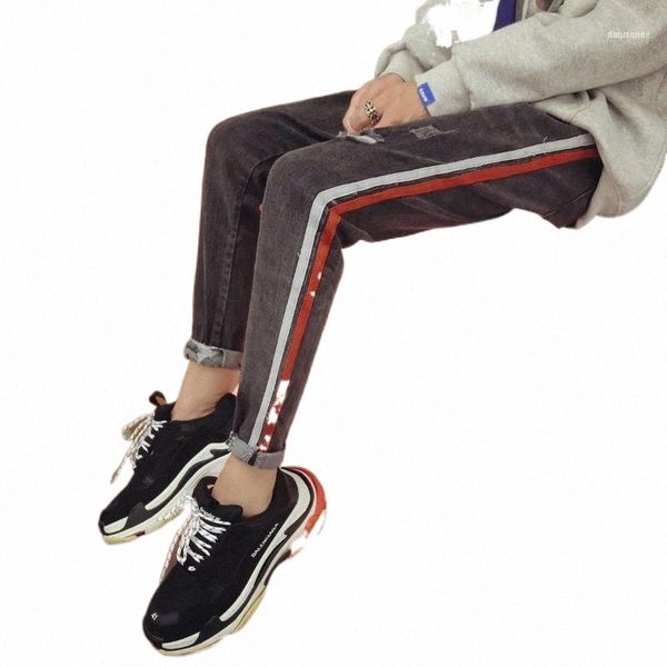 men's jeans 2022 winter japanese style pencil pants weave bring decorate holes casual washed trousers s-xl1 a2es#, Blue
men's jeans 2022 winter japanese style pencil pants weave bring decorate holes casual washed trousers s-xl1 a2es#, Blue
