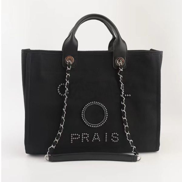 luxury women's fashion handbags evening bags brand ch pearl tote canvas beach bag female portable large capacity big handbag designers
luxury women's fashion handbags evening bags brand ch pearl tote canvas beach bag female portable large capacity big handbag designers
