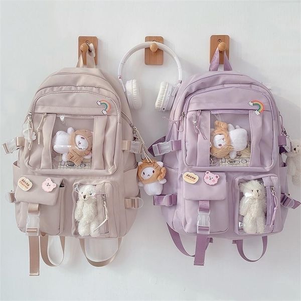 largecapacity cute women multipocket nylon backpack ins junior high school student bag female girl lapbook 220818
largecapacity cute women multipocket nylon backpack ins junior high school student bag female girl lapbook 220818