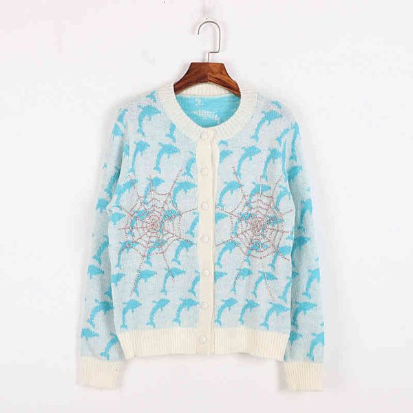 women's sweaters mohair sweater cardigan autumn winter spring women's dolphin jacquard diamond spider web round neck ty9j, White;black
women's sweaters mohair sweater cardigan autumn winter spring women's dolphin jacquard diamond spider web round neck ty9j, White;black