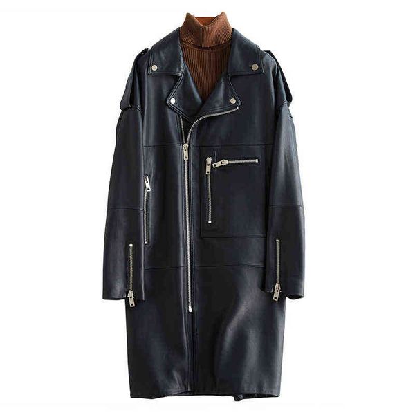 nerazzurri oversized black long spring womens leather jacket long sleeve drop shoulder zipper plus size loose faux leather coat t220810
nerazzurri oversized black long spring womens leather jacket long sleeve drop shoulder zipper plus size loose faux leather coat t220810