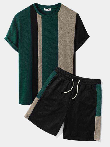 charmkpr casual well fitting suit 2 pieces mens knitted contrasting color stitching short sleeve shorts two pieces outfits s-2xl t220819, Gray
charmkpr casual well fitting suit 2 pieces mens knitted contrasting color stitching short sleeve shorts two pieces outfits s-2xl t220819, Gray