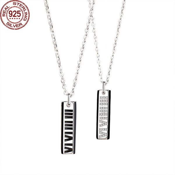 lifetime couple necklace strands small design geometric square roman numeral pen, Black
lifetime couple necklace strands small design geometric square roman numeral pen, Black
