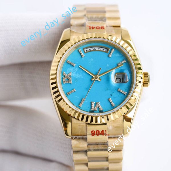 automatic mechanical watches turquoise men's and women's watch 36mm 3255 movement 904l sapphire mirror week calendar waterproof wa, Slivery;brown
automatic mechanical watches turquoise men's and women's watch 36mm 3255 movement 904l sapphire mirror week calendar waterproof wa, Slivery;brown