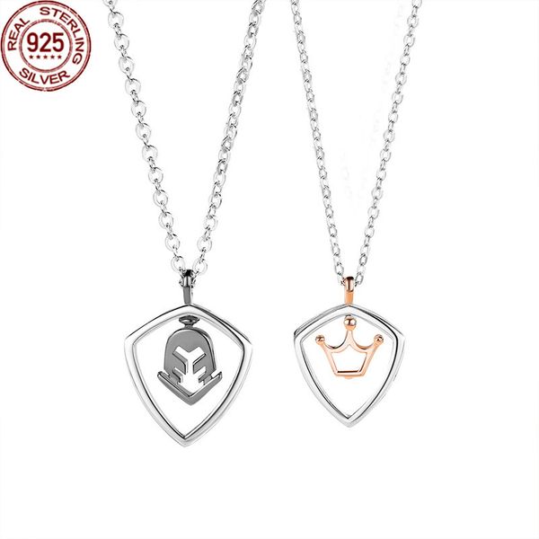 2022 princess and knight couple necklace strands a pair of men women's simple korean pendant geometric clavicle chain commemorative gif, Black
2022 princess and knight couple necklace strands a pair of men women's simple korean pendant geometric clavicle chain commemorative gif, Black