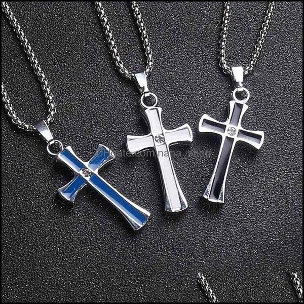 pendant necklaces religious jesus bible cross men sier chain stainless steel trendy pray charm blue pendants jewelry gifts d nanashop dhn4k, Silver
pendant necklaces religious jesus bible cross men sier chain stainless steel trendy pray charm blue pendants jewelry gifts d nanashop dhn4k, Silver