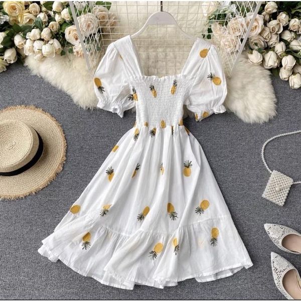 casual dresses korean smocked fruits print cute dress 3print collar backless puff sleeves and pleats slim peplum dress multicolor, Black;gray
casual dresses korean smocked fruits print cute dress 3print collar backless puff sleeves and pleats slim peplum dress multicolor, Black;gray