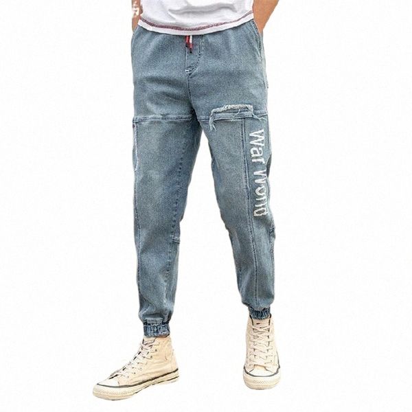 men's jeans spring summer streetwear loose harem jogger pants trendy brand tooling casual male lightweight soft denim trousers1 e722#, Blue
men's jeans spring summer streetwear loose harem jogger pants trendy brand tooling casual male lightweight soft denim trousers1 e722#, Blue