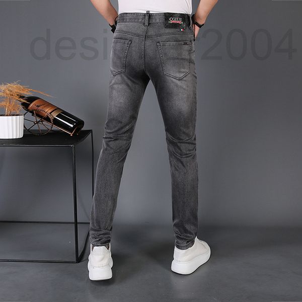 men's jeans designer light luxury fashion brand jeans men's summer trend leisure high-end slim fit small feet versatile pants b5uz, Blue 
men's jeans designer light luxury fashion brand jeans men's summer trend leisure high-end slim fit small feet versatile pants b5uz, Blue