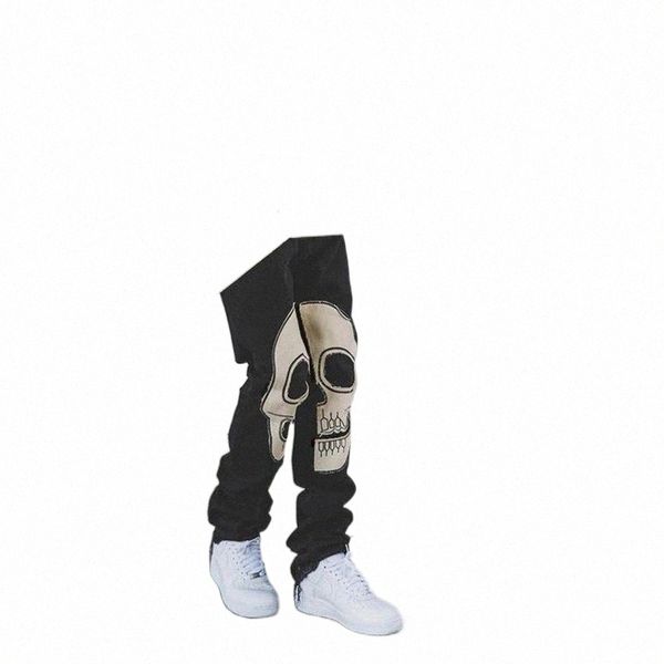 men's jeans men black 2022 fashion high waist stretch washed denim pencil pants skull pattern letter printed street trousers m4bq#, Blue
men's jeans men black 2022 fashion high waist stretch washed denim pencil pants skull pattern letter printed street trousers m4bq#, Blue