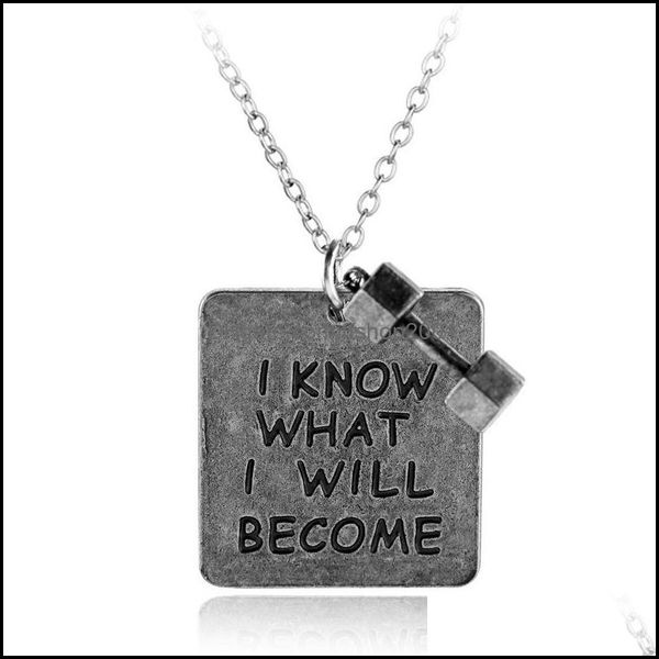 pendant necklaces i know what will become necklace with dumbbell motivational jewelry gym fan accessories fitness equipmen ffshop2001 dhyvb, Silver
pendant necklaces i know what will become necklace with dumbbell motivational jewelry gym fan accessories fitness equipmen ffshop2001 dhyvb, Silver