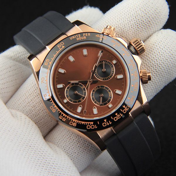 classic mans watch 40mm automatic mechanical wristwatches business wristwatch rubber montre de luxe watches for men, Slivery;brown
classic mans watch 40mm automatic mechanical wristwatches business wristwatch rubber montre de luxe watches for men, Slivery;brown