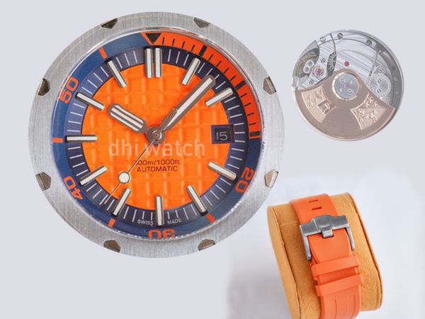 men's watch automatic quality mechanical movement 5atm 15710 series model rubber belt buckle fashion super luminous watch orologio di l, Slivery;brown
men's watch automatic quality mechanical movement 5atm 15710 series model rubber belt buckle fashion super luminous watch orologio di l, Slivery;brown