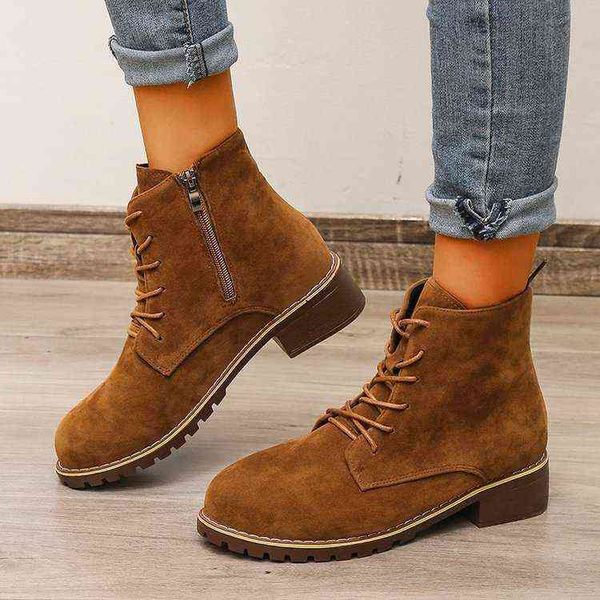 boot 2022 new women british style round toe side zipper lacing motorcycle ladie suede warm fashion snow bota de mujer 220805, Black
boot 2022 new women british style round toe side zipper lacing motorcycle ladie suede warm fashion snow bota de mujer 220805, Black