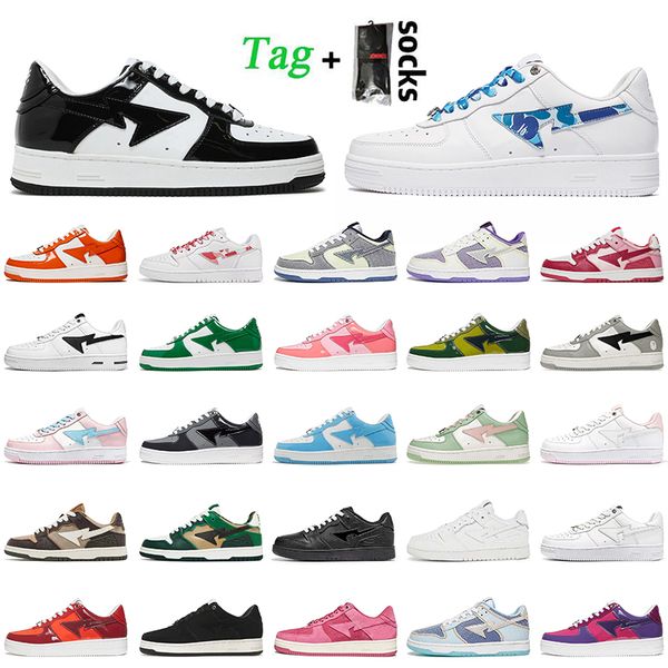 2022 with socks low bapestas shoes fashion women mens bapesta baped sk8 sta abc color camo combo blue white pink green patent leather black
2022 with socks low bapestas shoes fashion women mens bapesta baped sk8 sta abc color camo combo blue white pink green patent leather black