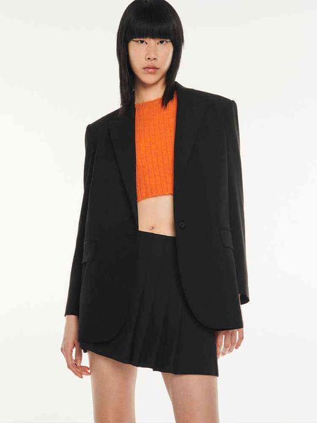 2022 winter new women allmatch casual lapels long sleeves one button plus size loose et j220813, White;black
2022 winter new women allmatch casual lapels long sleeves one button plus size loose et j220813, White;black