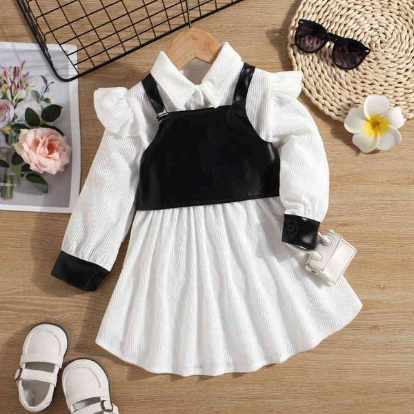 girls vest suit new 2022 autumn little girl fashion suspender dress shorts middle small children two-piece children clothes y220819, Red;yellow
girls vest suit new 2022 autumn little girl fashion suspender dress shorts middle small children two-piece children clothes y220819, Red;yellow