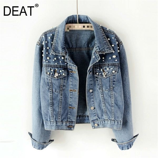 deat fast delivery autumn fashion womens denim jacket full sleeve loose button pearls short lapel wild casual ap446 220819, Black;brown
deat fast delivery autumn fashion womens denim jacket full sleeve loose button pearls short lapel wild casual ap446 220819, Black;brown