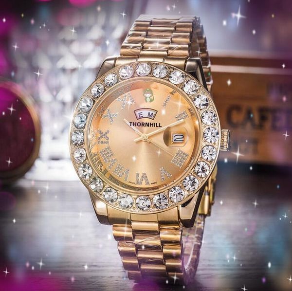 full diamonds-studded men time week day-date watches 43mm fashion luxury shinning quartz soid fine stainless steel wristwatches noble exquis, Slivery;brown
full diamonds-studded men time week day-date watches 43mm fashion luxury shinning quartz soid fine stainless steel wristwatches noble exquis, Slivery;brown