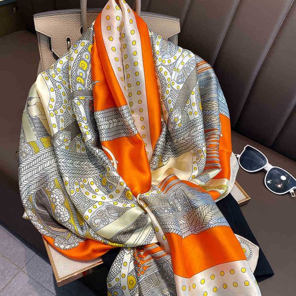 scarfs shawls 2021 summer silk scarf women's thin lengthened imitation shawl long warm decoration sunscreen beach towel, Blue;gray
scarfs shawls 2021 summer silk scarf women's thin lengthened imitation shawl long warm decoration sunscreen beach towel, Blue;gray