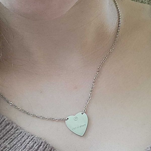 women designer earrings necklace simple classic heart pendant titanium steel luxury fashion jewelry, Silver
women designer earrings necklace simple classic heart pendant titanium steel luxury fashion jewelry, Silver