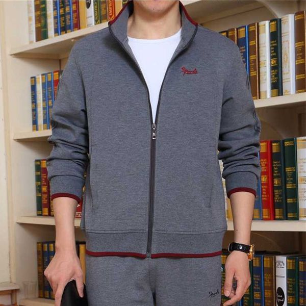 men's suit set spring autumn sportwear suit twopiece sets men's casual tracksuit men black gray coat sweatpant clothes 220819
men's suit set spring autumn sportwear suit twopiece sets men's casual tracksuit men black gray coat sweatpant clothes 220819