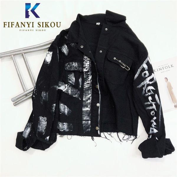 streetwear women denim jacket fashion graffiti print long sleeve jeans female loose hip hop coat harajuku s 220818, Black;brown
streetwear women denim jacket fashion graffiti print long sleeve jeans female loose hip hop coat harajuku s 220818, Black;brown