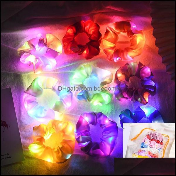 headbands 9pcs bag led luminous hair band satin scrunchies elastic tie glow accessories for halloween party christmas headwea bdedome dht6q, Silver
headbands 9pcs bag led luminous hair band satin scrunchies elastic tie glow accessories for halloween party christmas headwea bdedome dht6q, Silver