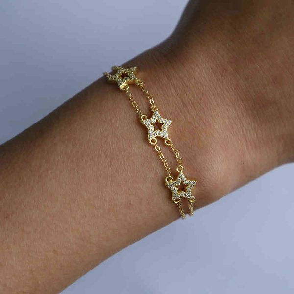 bracelet bangle designer jewelry classic five-pointed micro pave clear stones charm 925 sterling silver bracelets for women arrival & bangle, Black
bracelet bangle designer jewelry classic five-pointed micro pave clear stones charm 925 sterling silver bracelets for women arrival & bangle, Black