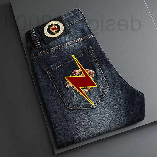 men's jeans designer medusa embroidery 2022 autumn winter new fashion brand jeans men's slim pants elastic wear qsk3, Blue
men's jeans designer medusa embroidery 2022 autumn winter new fashion brand jeans men's slim pants elastic wear qsk3, Blue