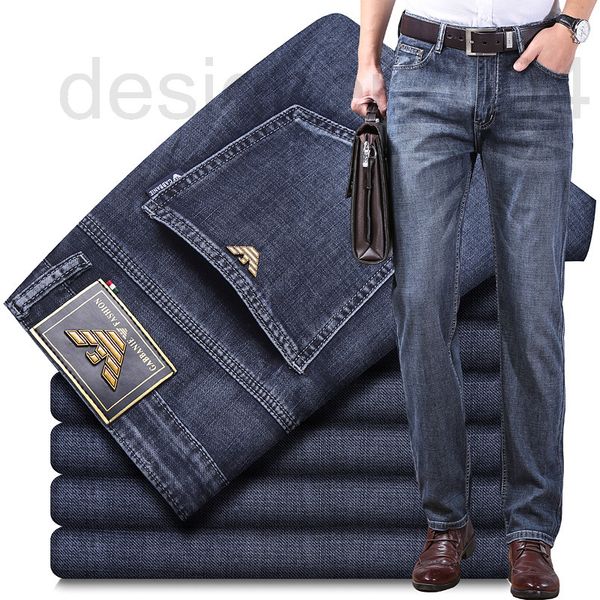 men's jeans designer chiamania jeans men's summer thin high waist elastic straight tube loose business brand pants aa0y, Blue
men's jeans designer chiamania jeans men's summer thin high waist elastic straight tube loose business brand pants aa0y, Blue