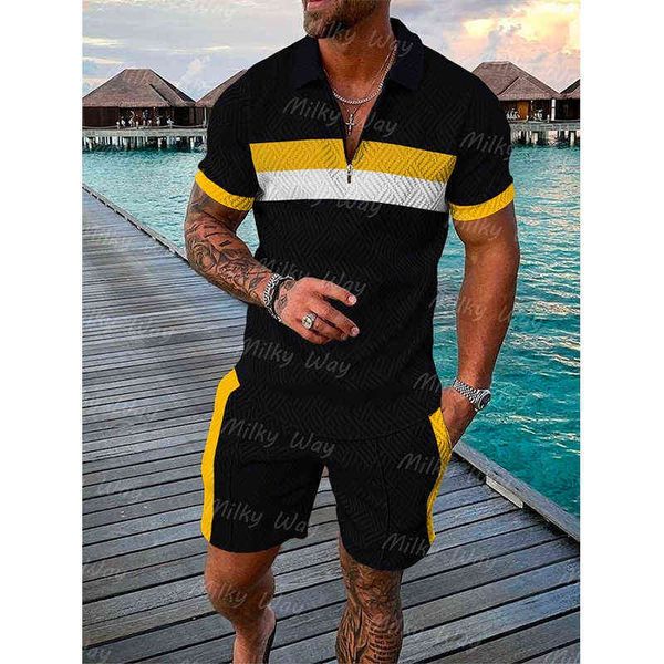 summer men's tracksuit polo shirt shorts set casual turn down collar t-shirt suit male fashion clothing streetwear outfits t220819, Gray
summer men's tracksuit polo shirt shorts set casual turn down collar t-shirt suit male fashion clothing streetwear outfits t220819, Gray