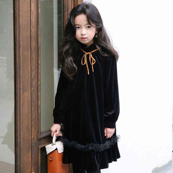 teenage kids clothes new autumn winter girls dress fleece baby girl princess dress kids black party dress with lace y220819, Red;yellow
teenage kids clothes new autumn winter girls dress fleece baby girl princess dress kids black party dress with lace y220819, Red;yellow