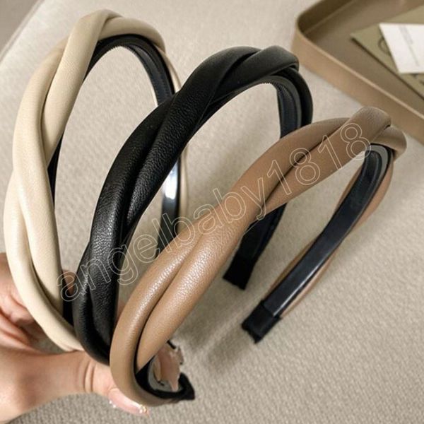pu leather cross twisted headband women thin hair hoop black beige coffee head hoops non-slip hairbands hair accessories, Slivery;white
pu leather cross twisted headband women thin hair hoop black beige coffee head hoops non-slip hairbands hair accessories, Slivery;white