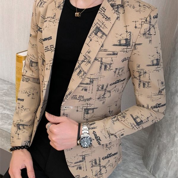 brand clothing fashion men s spring leisure business suit male printing casual blazers jacket plus size s 3xl 220819, White;black
brand clothing fashion men s spring leisure business suit male printing casual blazers jacket plus size s 3xl 220819, White;black