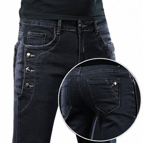 men's jeans 2022 cotton men pants lace up denim trousers black skinny slim hip hop sportswear elastic waist male m2at#, Blue
men's jeans 2022 cotton men pants lace up denim trousers black skinny slim hip hop sportswear elastic waist male m2at#, Blue