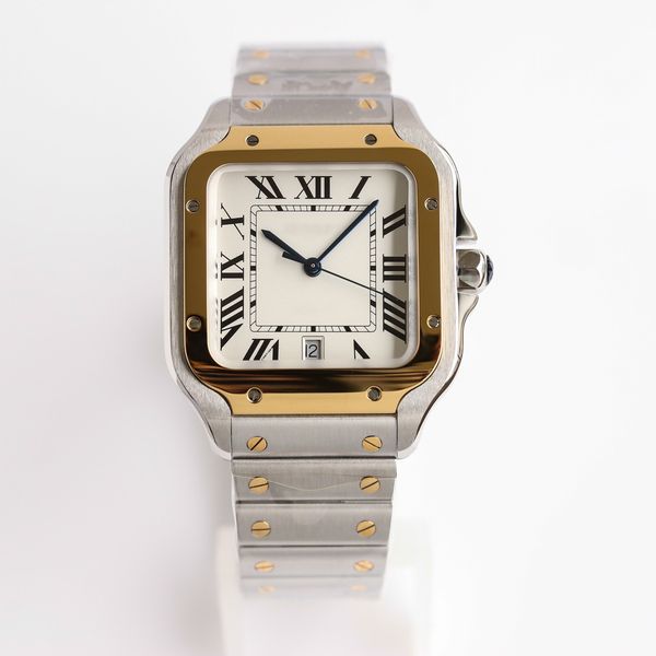 SW Men's watch white square dial 39.8mm sapphire crystal glass Roman numeral w2sa0009 folding buckle stainless steel automatic machine, 18
SW Men's watch white square dial 39.8mm sapphire crystal glass Roman numeral w2sa0009 folding buckle stainless steel automatic machine, 18