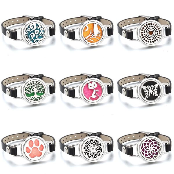 aroma diffuser tree strand of life stainless steel leather bracelet for women aromatherapy locket essential oil bracelets, Black
aroma diffuser tree strand of life stainless steel leather bracelet for women aromatherapy locket essential oil bracelets, Black