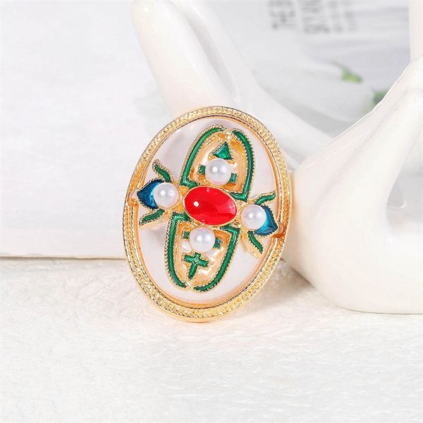 women baroque style pearl brooch ellipse enamel crystal clothes lapel pins alloy suit skirt sweater corsage badge european ethnic wind cloth, Gray
women baroque style pearl brooch ellipse enamel crystal clothes lapel pins alloy suit skirt sweater corsage badge european ethnic wind cloth, Gray