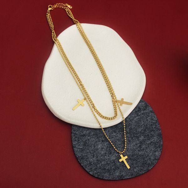 2022 new titanium steel necklace bracelet cross europe and the united states cross-border export foreign trade ins wind fashion jewelry, Silver
2022 new titanium steel necklace bracelet cross europe and the united states cross-border export foreign trade ins wind fashion jewelry, Silver
