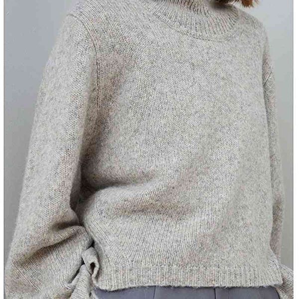 women's sweaters tote style high neck sweater women loose lazy wind pullover autumn and winter 30ll, White;black
women's sweaters tote style high neck sweater women loose lazy wind pullover autumn and winter 30ll, White;black