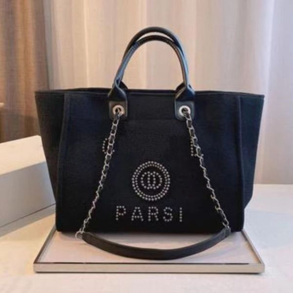 pearl luxury fashion handbags women's evening bags brand ch canvas beach bag designers female large capacity shopping totes handbag big 
pearl luxury fashion handbags women's evening bags brand ch canvas beach bag designers female large capacity shopping totes handbag big