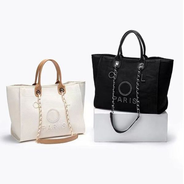 luxury fashion women's evening bags brand ch handbags pearl tote canvas beach bag designers female portable shoulder large capacity big, Black;red
luxury fashion women's evening bags brand ch handbags pearl tote canvas beach bag designers female portable shoulder large capacity big, Black;red