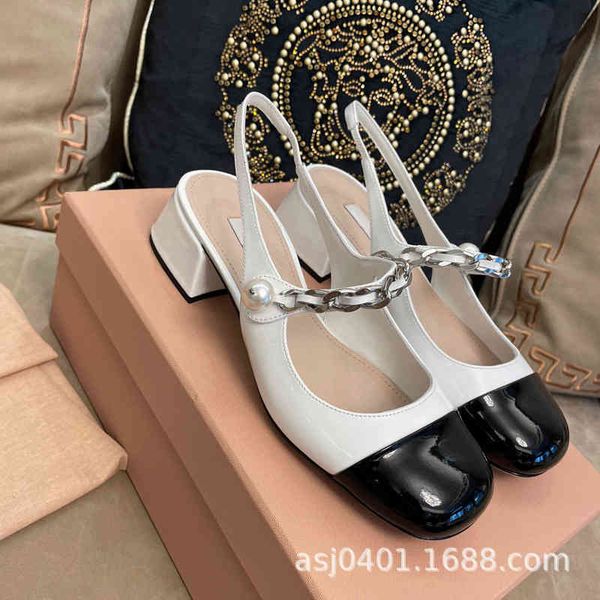 leather sandals miu french versatile mary jane shoes high heels women's thick heel single shallow mouth nk14, Black
leather sandals miu french versatile mary jane shoes high heels women's thick heel single shallow mouth nk14, Black